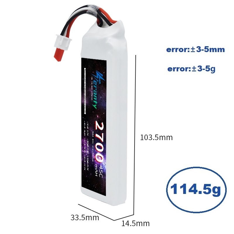 Tプラグ付きLiPoバッテリー、rc、fpv、飛行機、ヘリコ - Drone Racing Battery のレビューと価格